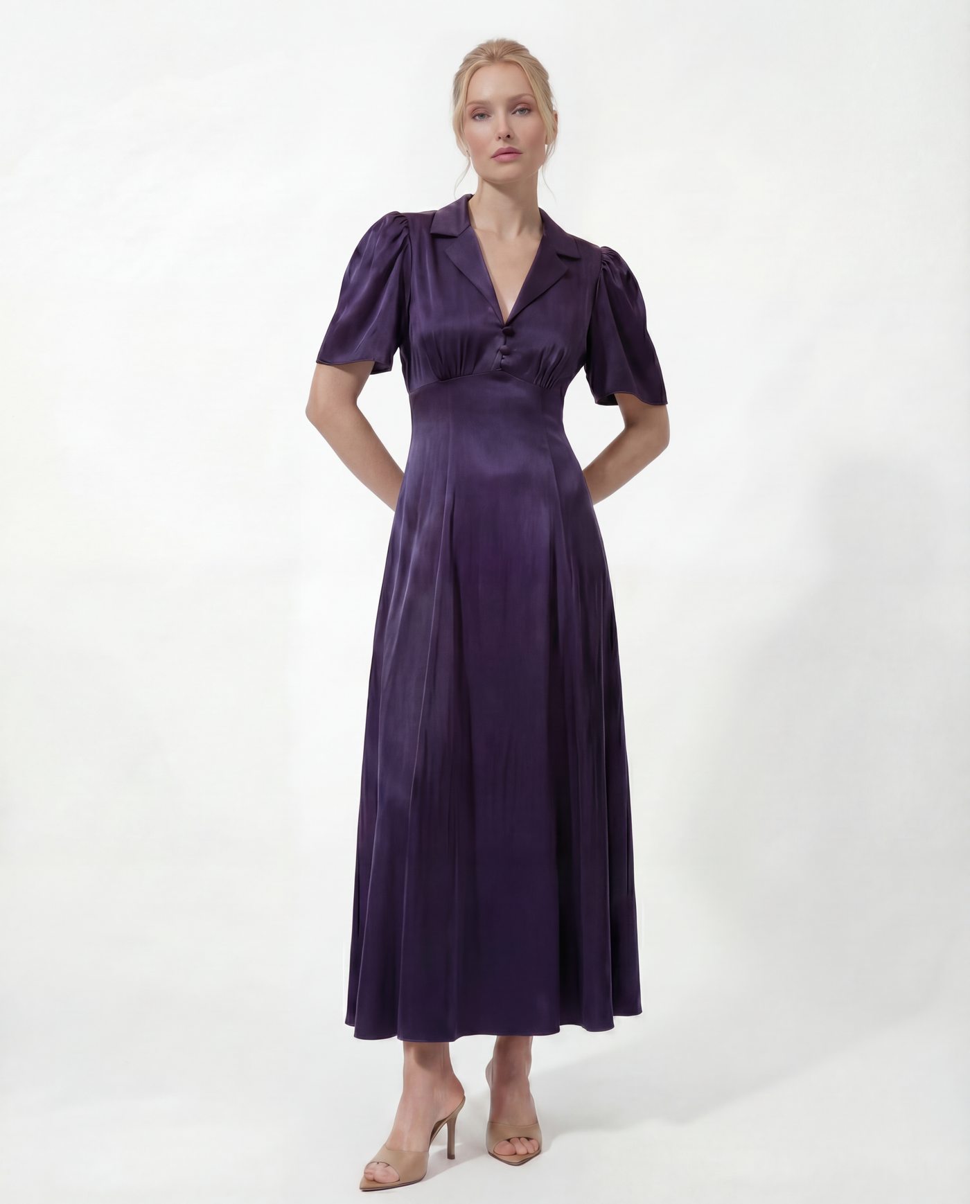 The Aurora Dress in Midnight Blue