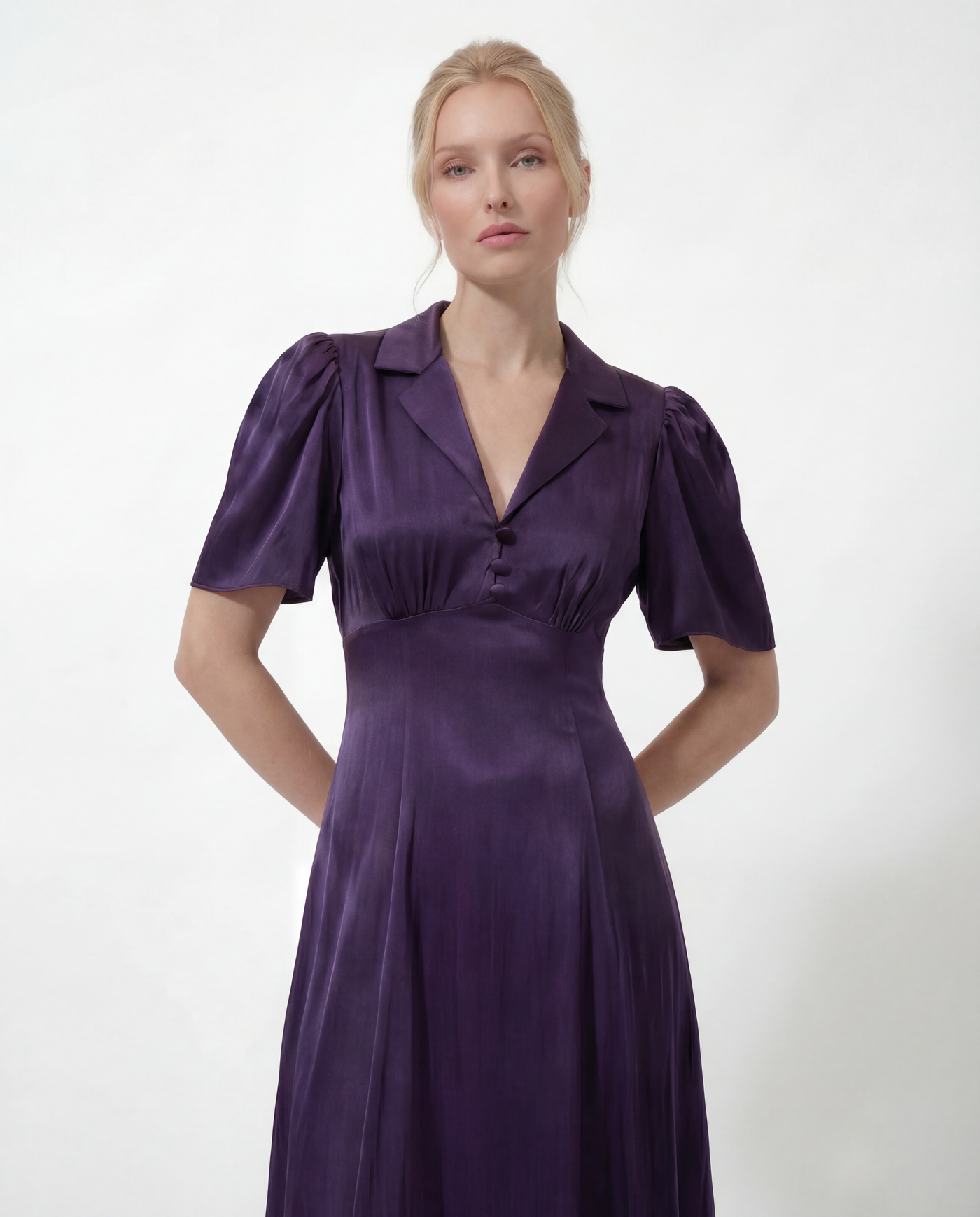 The Aurora Dress in Midnight Blue