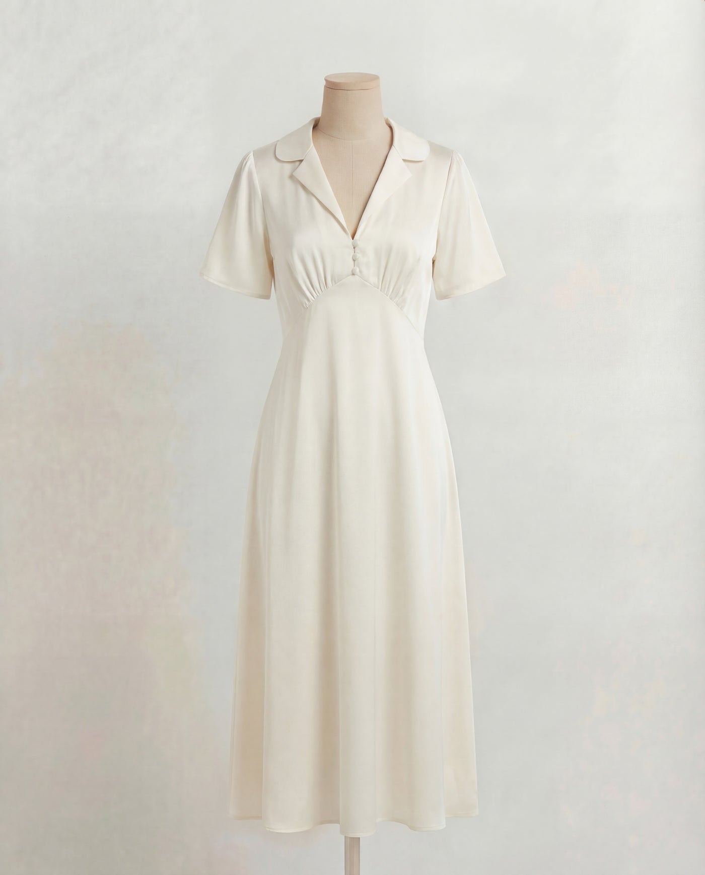 The Aurora Dress in Ivory White