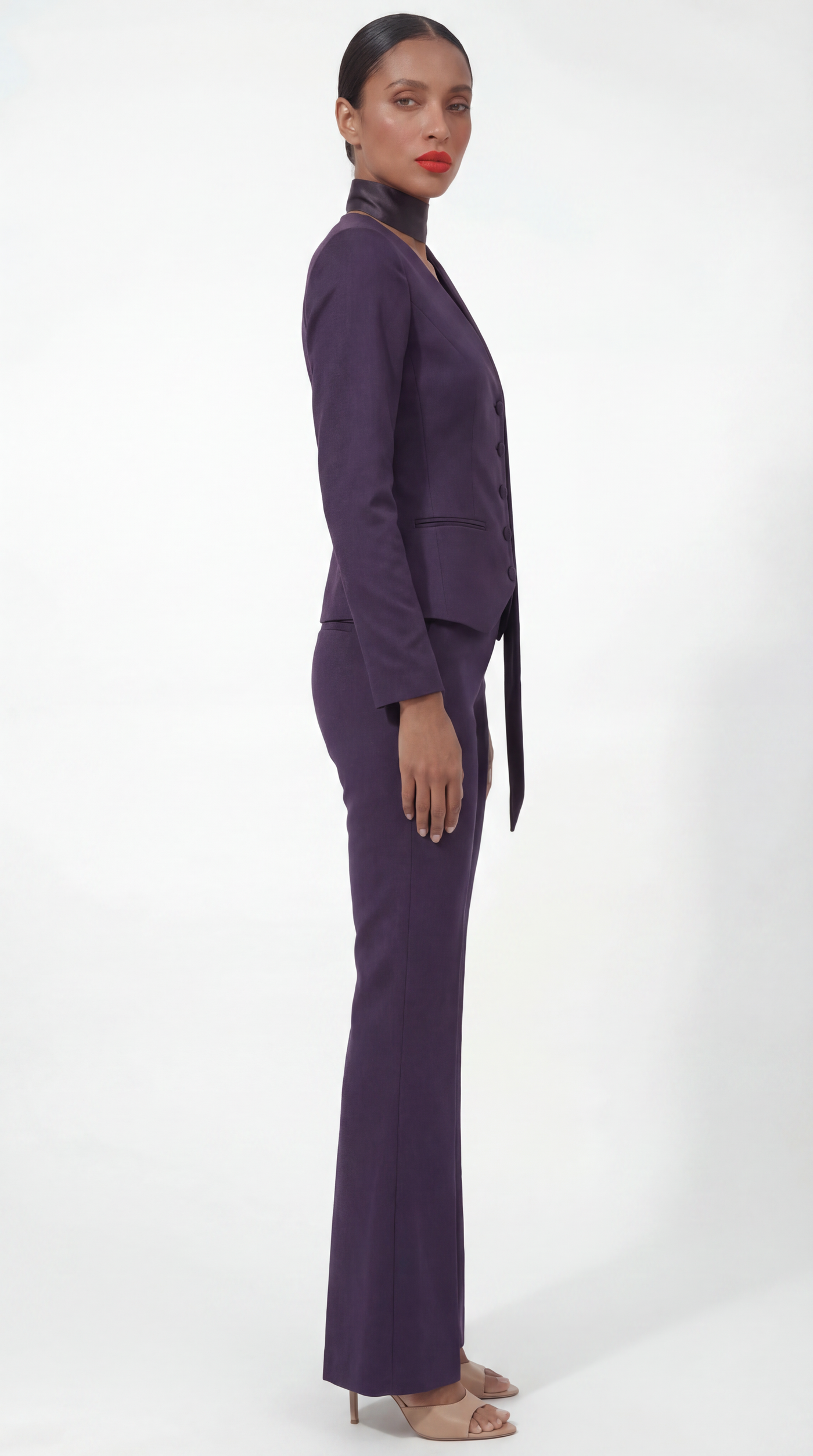The Athena Blazer in Midnight Blue