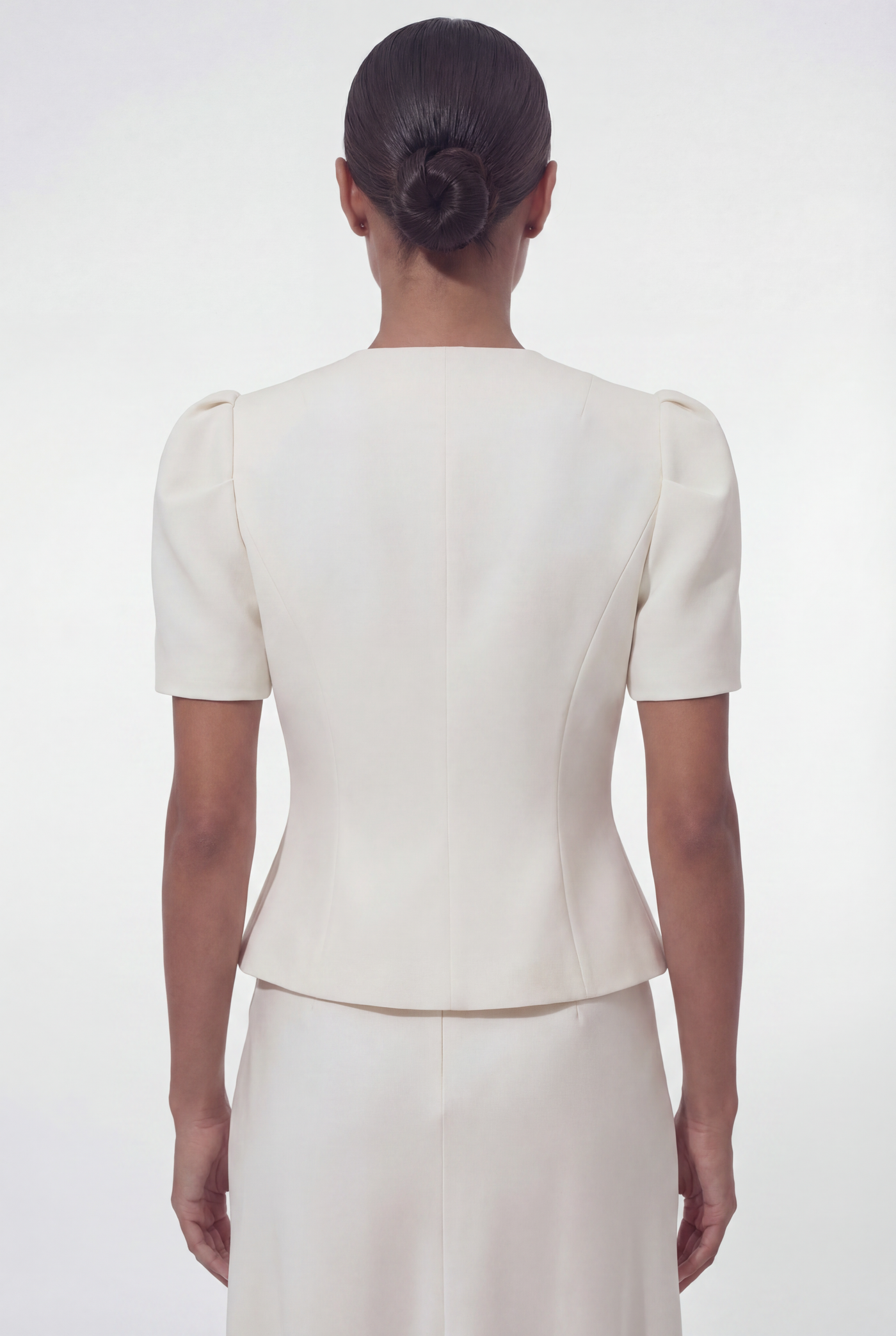 The Selene Blazer in Ivory White