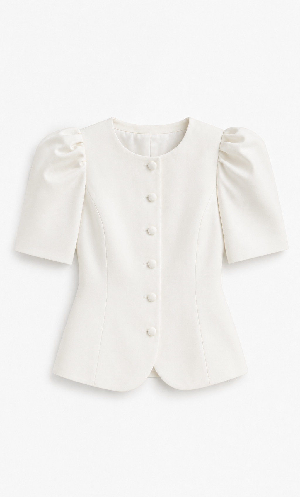 The Selene Blazer in Ivory White